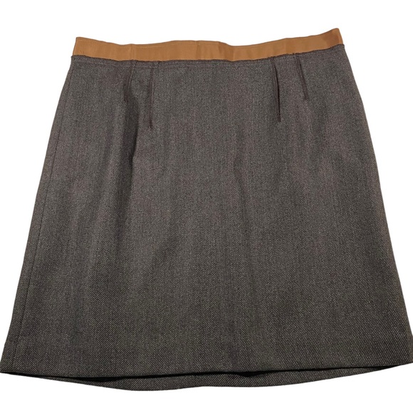 LOFT Dresses & Skirts - LOFT Wool Blend Brown Lined Pencil Skirt - Women’s 14